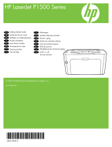 HP LaserJet P1500 Printer series Käyttöohjeet