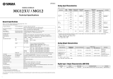 Yamaha MG12XU määrittely