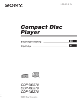 Sony CDP-XE570 Omistajan opas