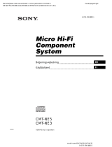 Sony CMT-NE3 Käyttö ohjeet