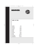 Hoover ABHDC75TEXFR Ohjekirja