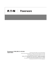 Eaton Powerware 9140 Ohjekirja