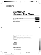 Sony CDX-MP30 Omistajan opas