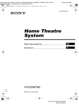 Sony HT-DDW760 Käyttö ohjeet