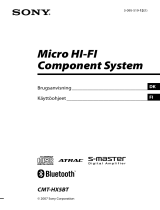 Sony CMT-HX5BT Käyttö ohjeet