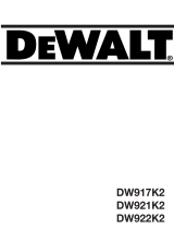 DeWalt DW921K T 1 Omistajan opas