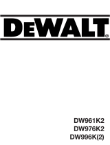 DeWalt DW996 T 1 Omistajan opas