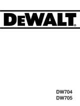 DeWalt DW705 T 4 Omistajan opas