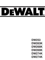 DeWalt DW274SD Ohjekirja