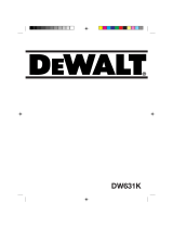DeWalt DW631K Ohjekirja