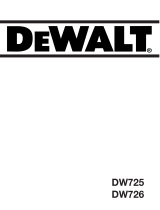 DeWalt DW725 T 3 Omistajan opas
