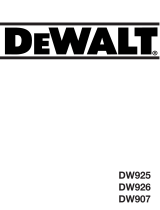 DeWalt DW907K Ohjekirja