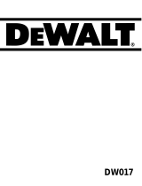 DeWalt DW017 Ohjekirja