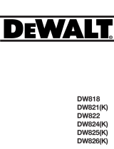DeWalt DW822 T 1 Omistajan opas