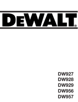 DeWalt DW957 T 11 Omistajan opas