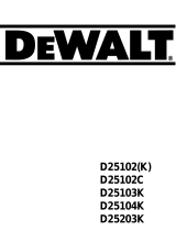 DeWalt D25102C Omistajan opas