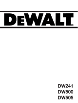 DeWalt DW505 T 3 Omistajan opas