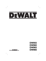 DeWalt DW 955 Omistajan opas