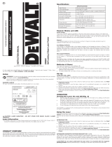 DeWalt DW0851 Ohjekirja