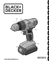 Black & Decker 1-Gang Akku-Bohrschrauber 18 Volt BDCDD18N Omistajan opas
