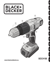 Black & Decker 2-Gang Akku-Schlagbohrschrauber 18 Volt BDCH188N -ohne Akku und Ladegerät Ohjekirja