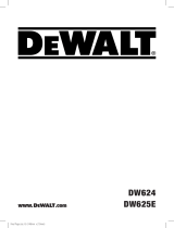 DeWalt DW624 Ohjekirja
