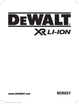 DeWalt DCR027 Ohjekirja