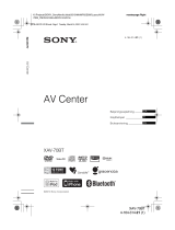 Sony XAV-70BT Omistajan opas
