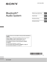 Sony WX-920BT Omistajan opas