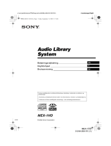 Sony MEX-1HD Omistajan opas