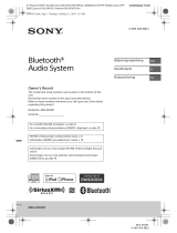 Sony MEX-M70BT Omistajan opas