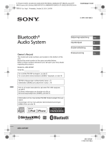 Sony MEX-M70BT Omistajan opas