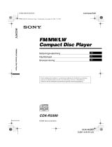 Sony CDX-R3300 Omistajan opas