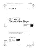 Sony CDX-GT540UI Omistajan opas