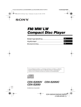 Sony CDX-S2050 Omistajan opas