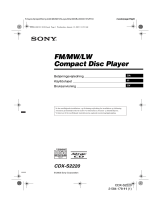 Sony CDX-S2220 Omistajan opas