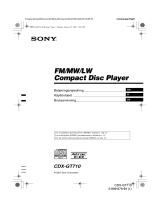 Sony CDX-GT710 Omistajan opas