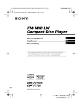 Sony CDX-F7750 Omistajan opas