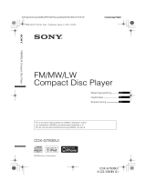 Sony CDX-GT930UI Omistajan opas