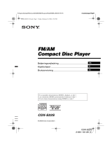 Sony CDX-S22S Omistajan opas