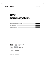 Sony DAV-SB100 Omistajan opas