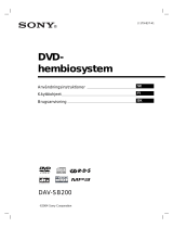 Sony DAV-SB200 Omistajan opas