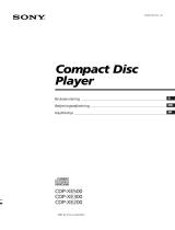 Sony CDP-XE500 Omistajan opas