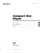 Sony CDP-CE405 Omistajan opas
