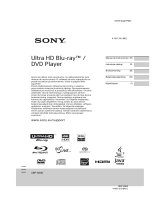 Sony UBP-X800 Omistajan opas