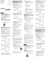 Sony SRS-X11 Quick Start Guide and Installation