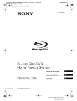 Sony BDV-E370 Käyttö ohjeet