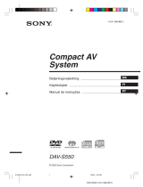 Sony DAV-S550 Käyttö ohjeet
