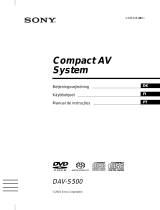 Sony DAV-S500 Käyttö ohjeet