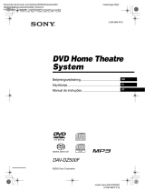 Sony DAV-DZ500F Käyttö ohjeet